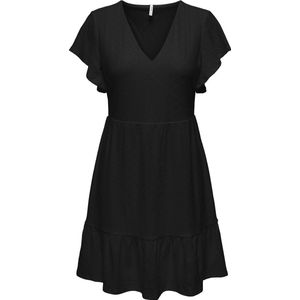 Onlsandra - Lange Jurk - Mini-lengte - V-Hals - Korte Mouwen - Regular Fit