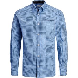 JACK & JONES - Effen Hemd - Blauw - Katoen
