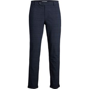 JACK & JONES Marco Connor slim fit - heren chino - middenblauw geruit