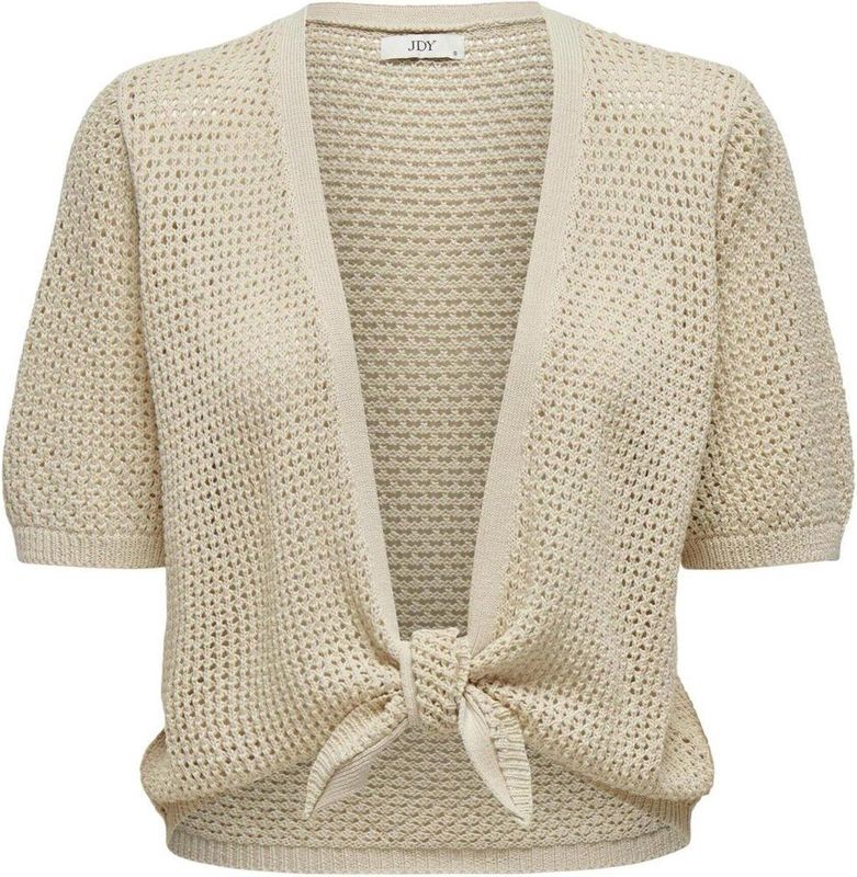 JDY - Vesten - Gebreid - V-Hals - Lange Mouwen - Strikceintuur - Kort