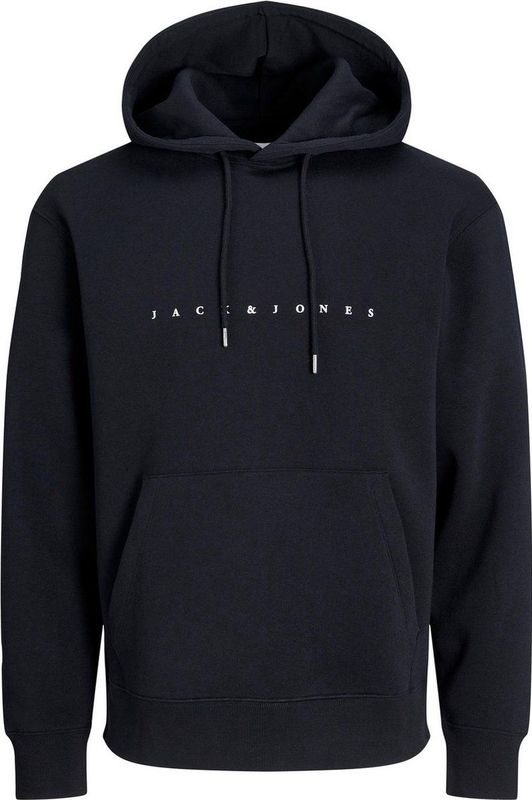 Jack & Jones Kapuzensweatshirt Logo Kapuzenpullover mit Markenschriftzug