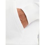 JACK & JONES - Corp Logo - Hoodie - Wit - Katoenmengsel met Capuchon