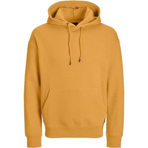 JACK & JONES Star basic sweat hood regular fit, heren hoodie katoenmengsel met capuchon, okergeel
