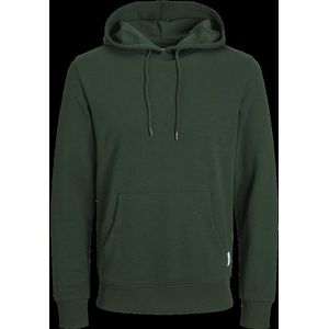 JACK & JONES Basic sweat hood regular fit, heren hoodie katoenmengsel met capuchon, groen
