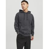 JACK & JONES - Drew - Hoodie - Zwart - Katoenmengsel met Capuchon
