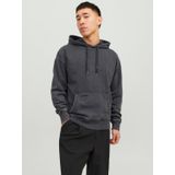 JACK & JONES - Drew - Hoodie - Zwart - Katoenmengsel met Capuchon