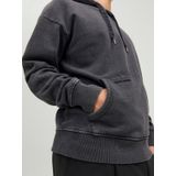 JACK & JONES - Drew - Hoodie - Zwart - Katoenmengsel met Capuchon