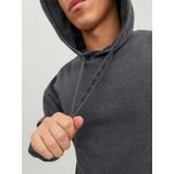 JACK & JONES - Drew - Hoodie - Zwart - Katoenmengsel met Capuchon