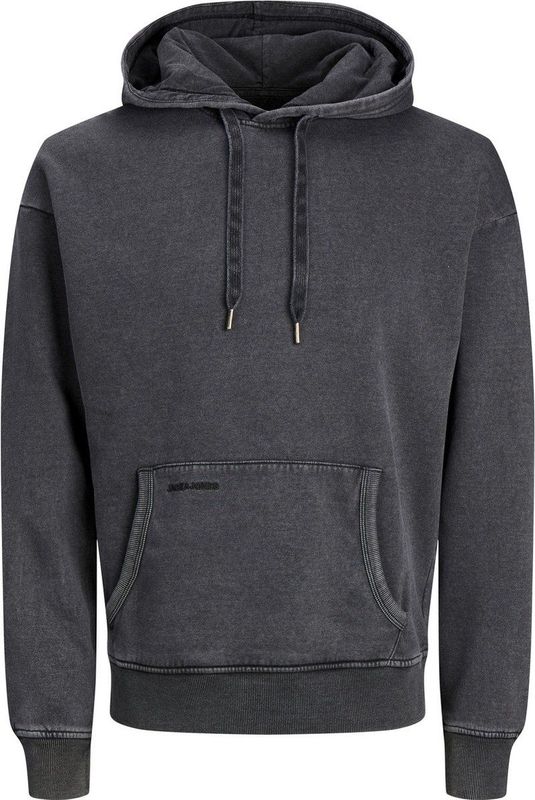 JACK & JONES - Drew - Hoodie - Zwart - Katoenmengsel met Capuchon