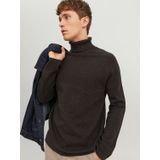 JACK & JONES - Hill Knit - Pullover - Bruin Melange - Katoen
