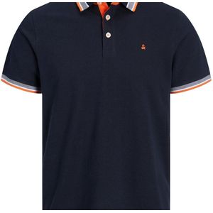 Jack & Jones - Polo - Blauw - Katoen - Slanke Pasvorm