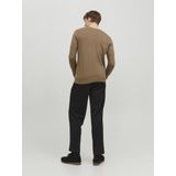 VENTI - Body Fit - Overhemd - Bruin - Strijkvriendelijk