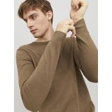 VENTI - Body Fit - Overhemd - Bruin - Strijkvriendelijk