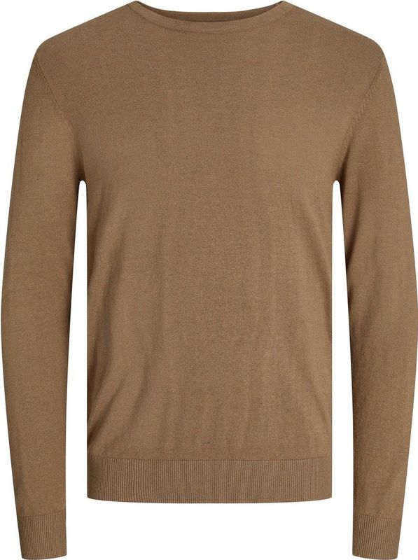 VENTI - Body Fit - Overhemd - Bruin - Strijkvriendelijk