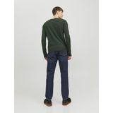 JACK & JONES - Emil - Pullover - Groen - Viscosemengsel met O-hals