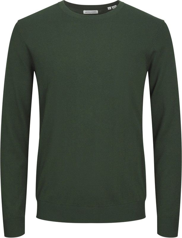 JACK & JONES - Emil - Pullover - Groen - Viscosemengsel met O-hals