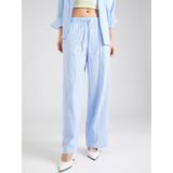 ONLY - ONLAugusta - Broek - Lichtblauw/Wit - Wide Leg - Mid Waist