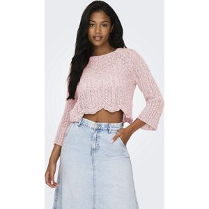Only Trui - Candy Pink - Ronde Hals - 3/4 Mouwen