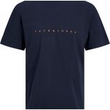 Jack & Jones - T-shirt - Zwart - Katoen - Ronde Hals, Logo Print, Korte Mouwen