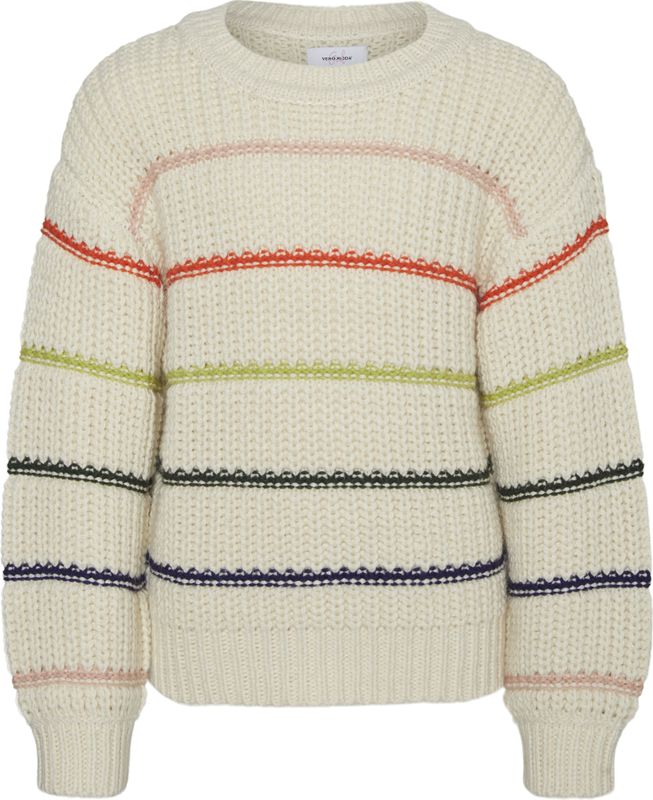 Gebreide Pullover - O-hals - Lange Mouwen - Junior - Multicolor