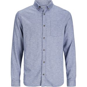 Jack & Jones - Classic Melange - Overhemd - Lange Mouwen - Slim Fit - 100% Katoen