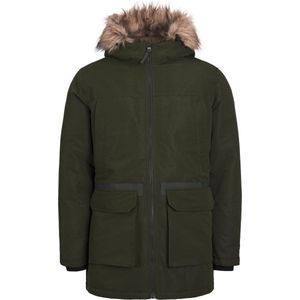 Jack & Jones - Winter Wing Parka - Groen - Waterafstotend - Afneembare Capuchon