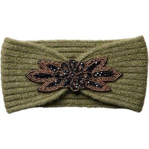 Pieces Jasmi Wool Headband Deep Lichen Green GROEN One Size