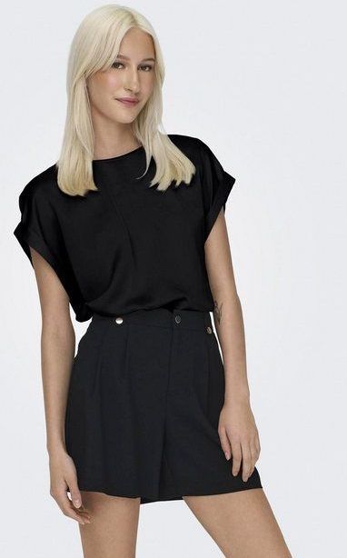 Only - Onllieke s s Satin Mix Top Wvn Noos - Dames - Blouses