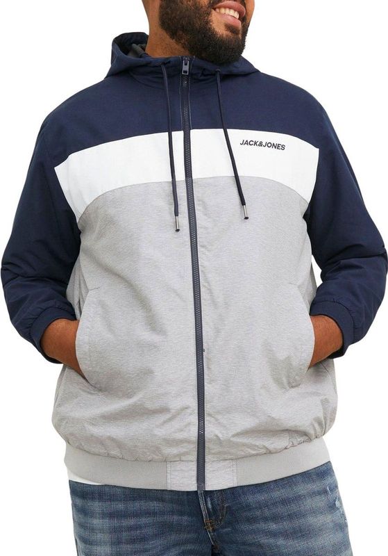 Jack&jones - Jjerush Hood Bomber Noos Pls - Heren - Buitenjassen