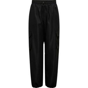 ONLY - ONLCASHI - Cargo Broek - Zwart - Ontspannen Stoffen Pantalon
