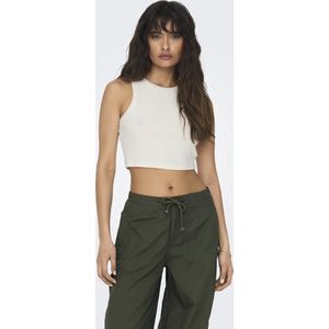 Blousetop - Effen - Jersey - Mouwloos - Aansluitende Pasvorm