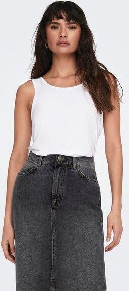 Only - Tanktop - Kleur White - Materiaal Regular Fit