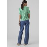 T-shirts - O-hals - 2/4 Mouwen - Volumineuze Mouwen - Regular Fit