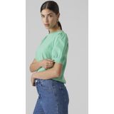 T-shirts - O-hals - 2/4 Mouwen - Volumineuze Mouwen - Regular Fit