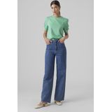 T-shirts - O-hals - 2/4 Mouwen - Volumineuze Mouwen - Regular Fit