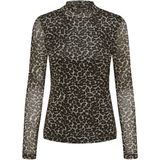 Only Onlerica Life Mesh Top Jrs Noos Dames Panterprint Top