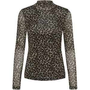 Only - ONLERICA LIFE MESH L/S TOP JRS NOOS - Shirt met Lange Mouwen - Pumice Stone