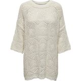 Only - ONLBEACHIE LIFE SS LOOSE O-NECK Kleding - Cloud Dancer - Breisel