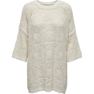 Only - ONLBEACHIE LIFE SS LOOSE O-NECK Kleding - Cloud Dancer - Breisel