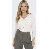Only - Blouse - Snow White - 100% Viscose - Regular Fit
