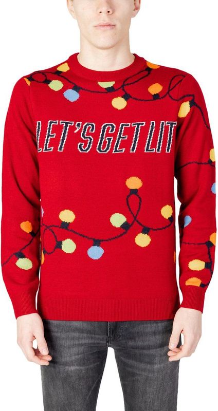 Christmas Sweater Let Get Lit - Red Sweaters