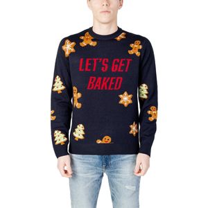 Only & Sons - Christmas Jumper Let Get Baked - Blauw - Sweater