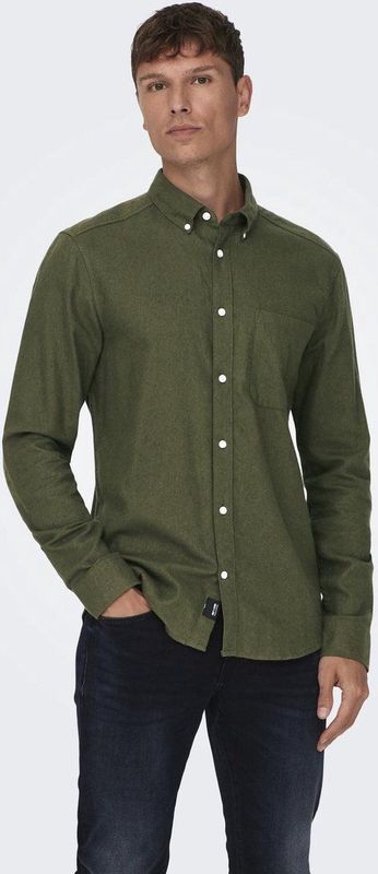 Overhemd - Katoen - Ronde Zoom - Lange Mouw - Regular Fit