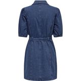Only Denimjurk Med Blue - Korte Mouwen, Riem in Taille