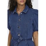 Only Denimjurk Med Blue - Korte Mouwen, Riem in Taille