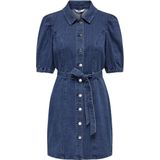 Only Denimjurk Med Blue - Korte Mouwen, Riem in Taille