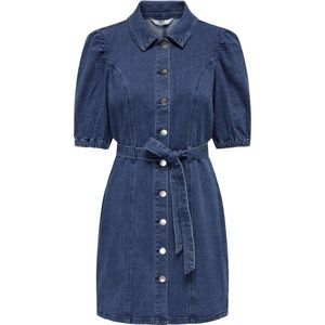 Only Denimjurk Med Blue - Korte Mouwen, Riem in Taille