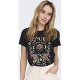 Only - Onllucy - T-shirt - Wit - Katoen