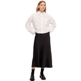 Selected - Lena - Midi Rok - Hoge Taille - 97% Gerecycled Polyester
