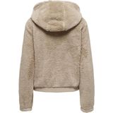 Onlnewanna - Teddy Jas - Groen - Polyester - Capuchon - Lange Mouwen